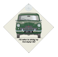 Ford Zephyr Six 1951-56 Car Window Hanging Sign